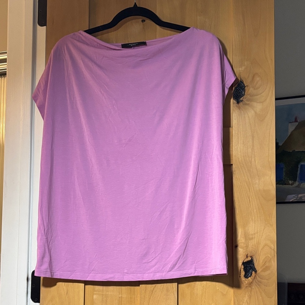 MaxMara Light Purple Short Sleeve Top